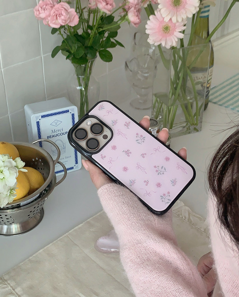 [Romantic Mood] Poetic Garden Glass Bumper Case