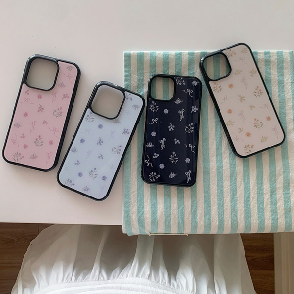 [Romantic Mood] Poetic Garden Glass Bumper Case