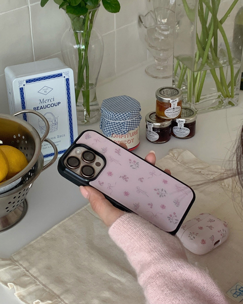 [Romantic Mood] Poetic Garden Glass Bumper Case