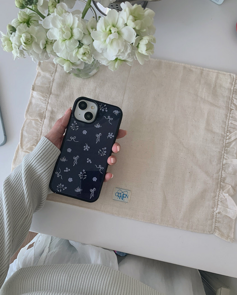 [Romantic Mood] Poetic Garden Glass Bumper Case