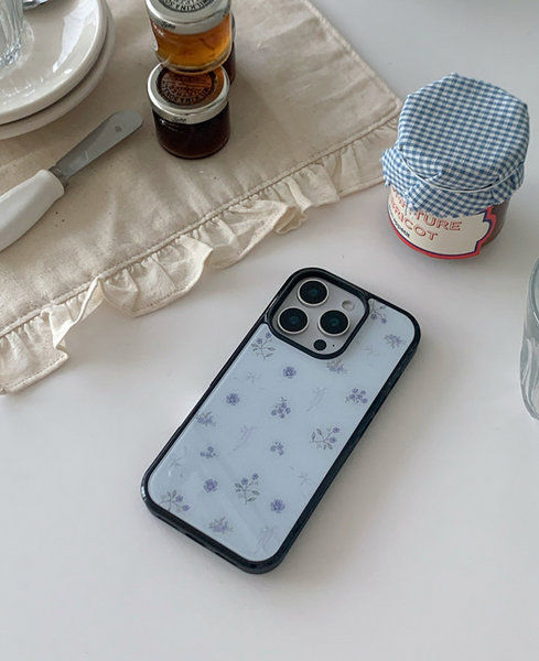 [Romantic Mood] Poetic Garden Glass Bumper Case