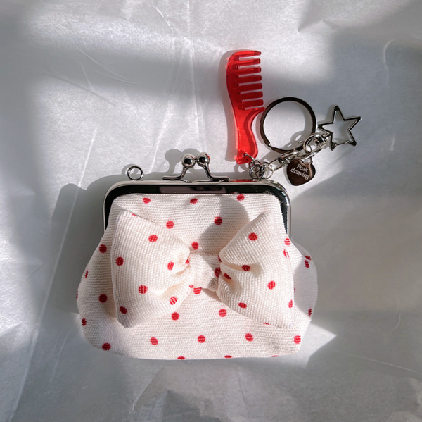 [Peakdrawing] Mini Red Polkadot Frame Mini Bag