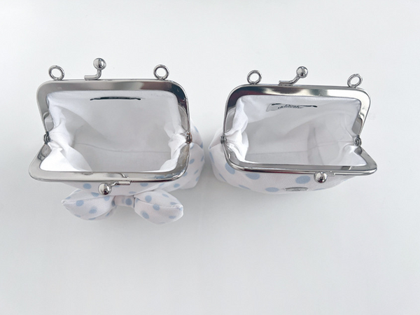 [Peakdrawing] Baby Blue Polkadot Frame Mini Bag