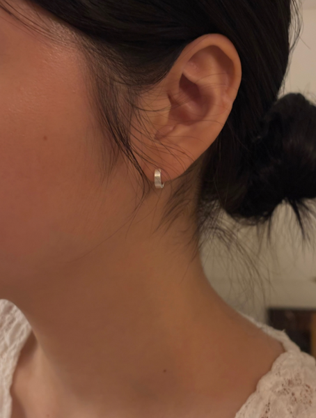 [urbantout] [silver 925] Matte Basic Earrings