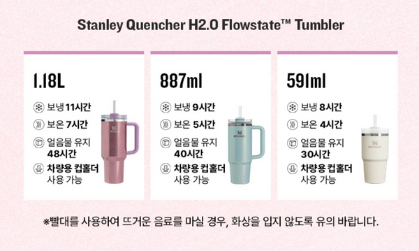 [STANLEY] Quencher H2.0 Flowstate Tumbler 887ml / 1.18L (3Colour)