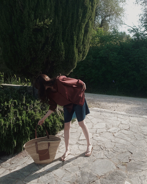 [SLOWAND] Bermuda Cover Washing Half-Length Denim Pants