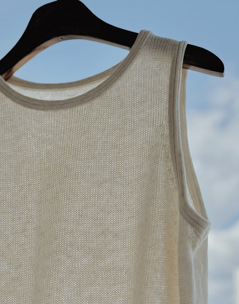 [SLOWAND] ONLY SLOW Summer Sleeveless Knit Top