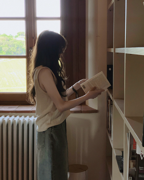 [SLOWAND] ONLY SLOW Summer Sleeveless Knit Top