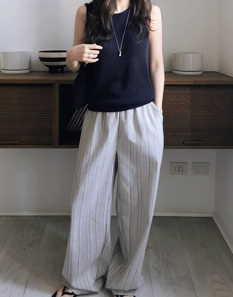 [SLOWAND] ONLY SLOW Summer Sleeveless Knit Top