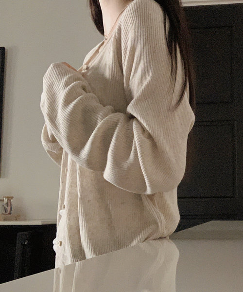 [SLOWAND] # SLOWMADE Plain Thin Fit Summer Cardigan