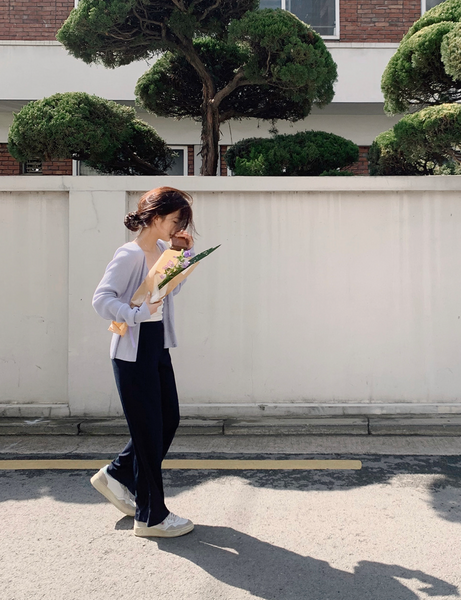 [SLOWAND] # SLOWMADE Plain Thin Fit Summer Cardigan