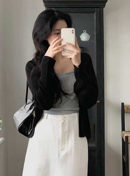 [SLOWAND] # SLOWMADE Plain Thin Fit Summer Cardigan