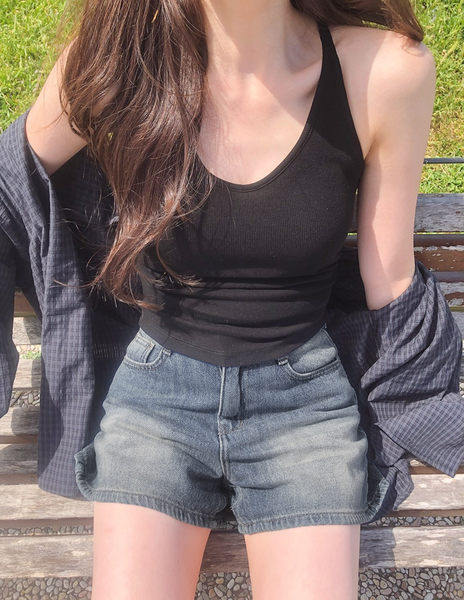 [SLOWAND] ONLY SLOW Slim Fit Halterneck Sleeveless