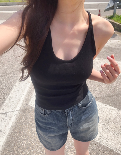 [SLOWAND] ONLY SLOW Slim Fit Halterneck Sleeveless