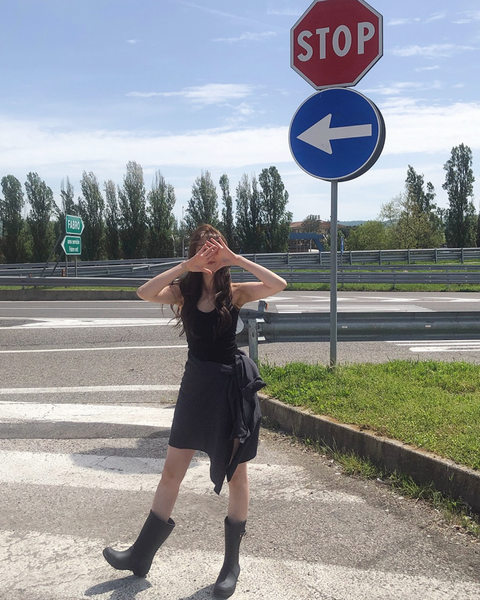 [SLOWAND] ONLY SLOW Slim Fit Halterneck Sleeveless