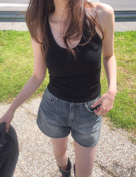 [SLOWAND] ONLY SLOW Slim Fit Halterneck Sleeveless