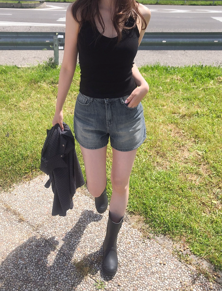 [SLOWAND] ONLY SLOW Slim Fit Halterneck Sleeveless