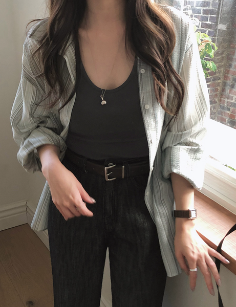 [SLOWAND] ONLY SLOW Slim Fit Halterneck Sleeveless