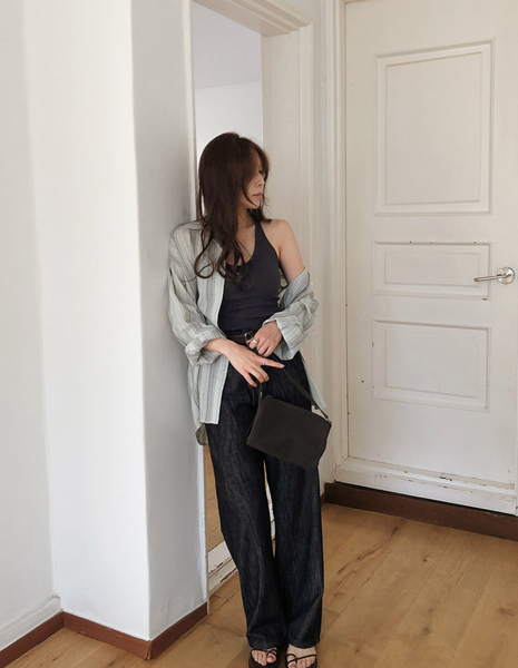 [SLOWAND] ONLY SLOW Slim Fit Halterneck Sleeveless