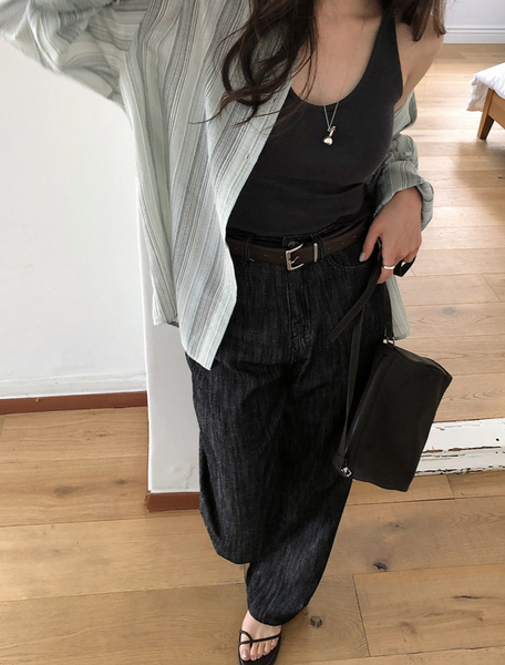 [SLOWAND] ONLY SLOW Slim Fit Halterneck Sleeveless