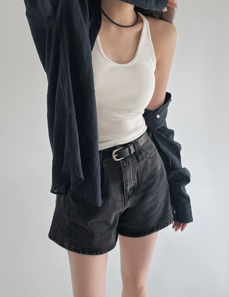 [SLOWAND] ONLY SLOW Slim Fit Halterneck Sleeveless