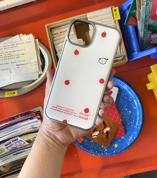 [eune mind] Silver Frame Bumper Case