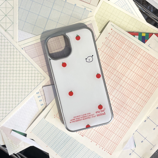 [eune mind] Silver Frame Bumper Case