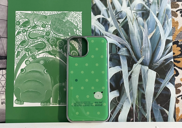 [eune mind] Silver Frame Bumper Case