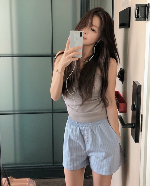 [SLOWAND] #SLOWMADE French Stripe Shorts