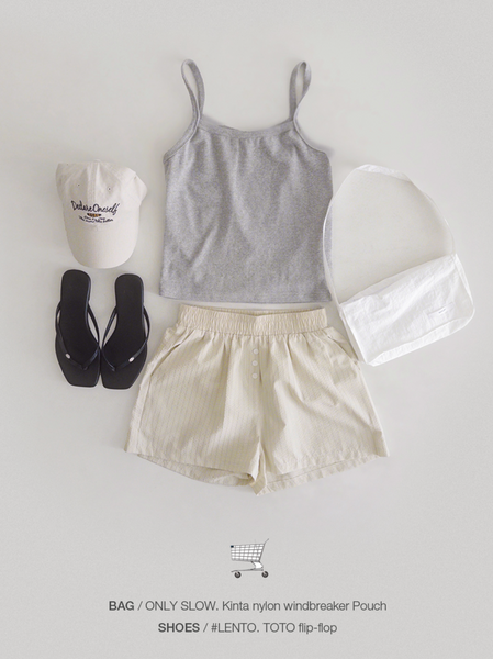 [SLOWAND] #SLOWMADE French Stripe Shorts