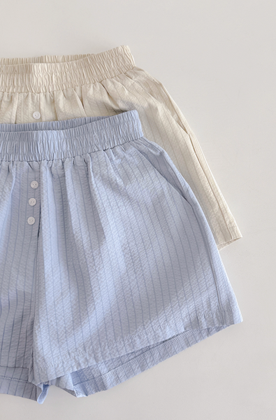 [SLOWAND] #SLOWMADE French Stripe Shorts