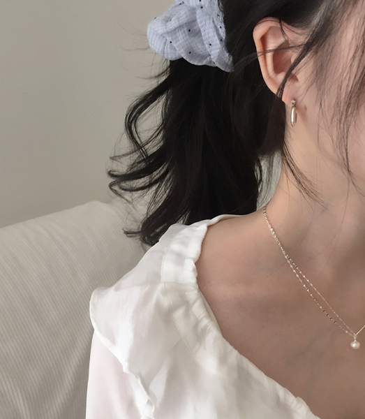 [moat] Brill Pearl Necklace (silver925)