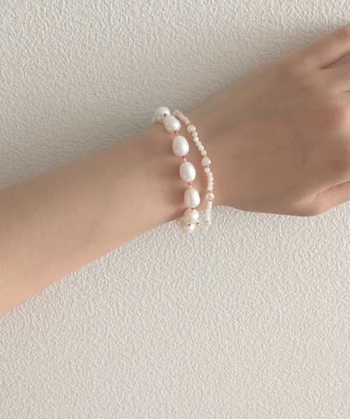 [moat] Candy Heart Beads Bracelet