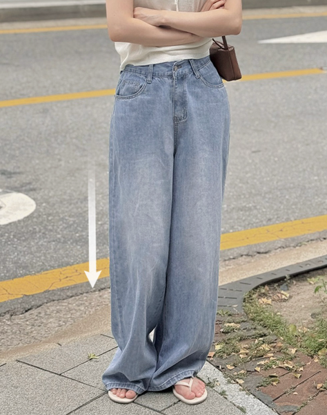 [SLOWAND] # SLOWMADE Summer Wide Denim Pants