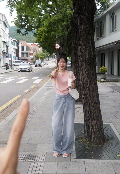 [SLOWAND] # SLOWMADE Summer Wide Denim Pants