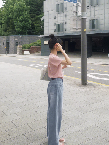 [SLOWAND] # SLOWMADE Summer Wide Denim Pants