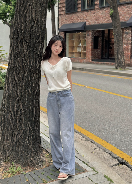 [SLOWAND] # SLOWMADE Summer Wide Denim Pants