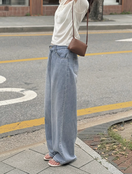[SLOWAND] # SLOWMADE Summer Wide Denim Pants