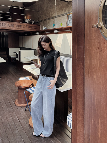 [SLOWAND] # SLOWMADE Summer Wide Denim Pants