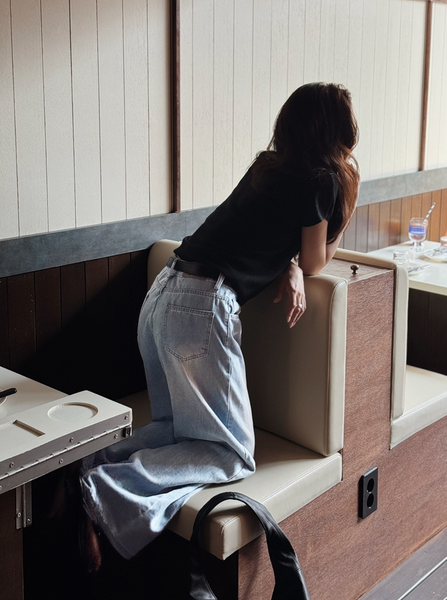 [SLOWAND] # SLOWMADE Summer Wide Denim Pants