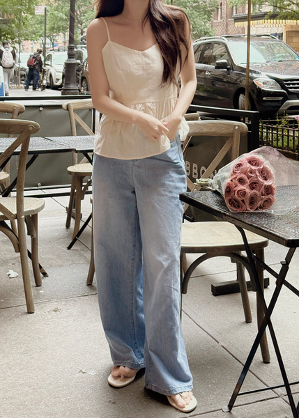 [SLOWAND] # SLOWMADE Summer Wide Denim Pants