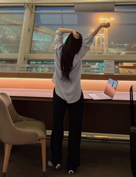 [SLOWAND] # SLOWMADE Ice Coolings Cover Fit Sweat Pants