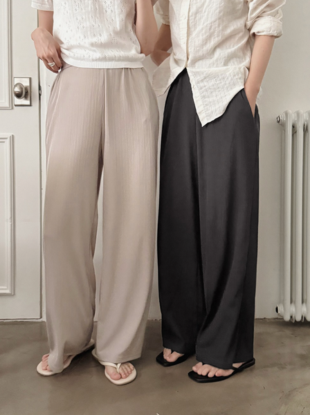 [SLOWAND] # SLOWMADE Ice Coolings Cover Fit Sweat Pants