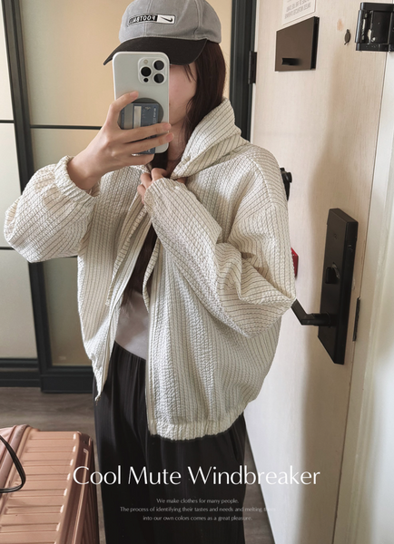 [SLOWAND] # SLOWMADE Cool Mute Windbreaker