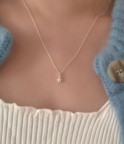 [moat] Matt Mini Necklace (Silver925)