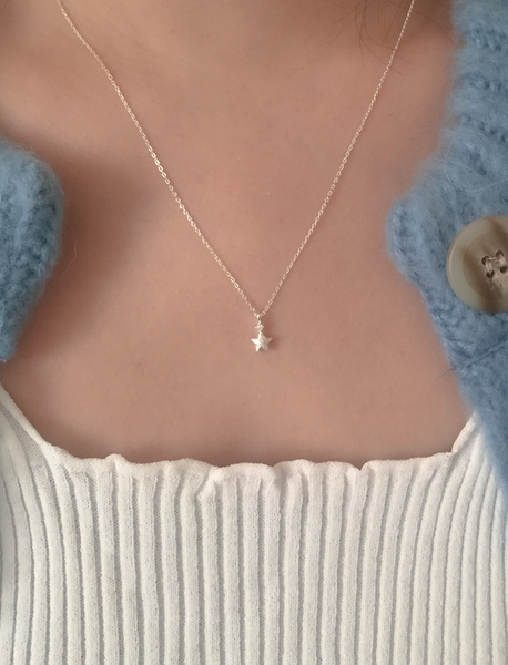 [moat] Matt Mini Necklace (Silver925)