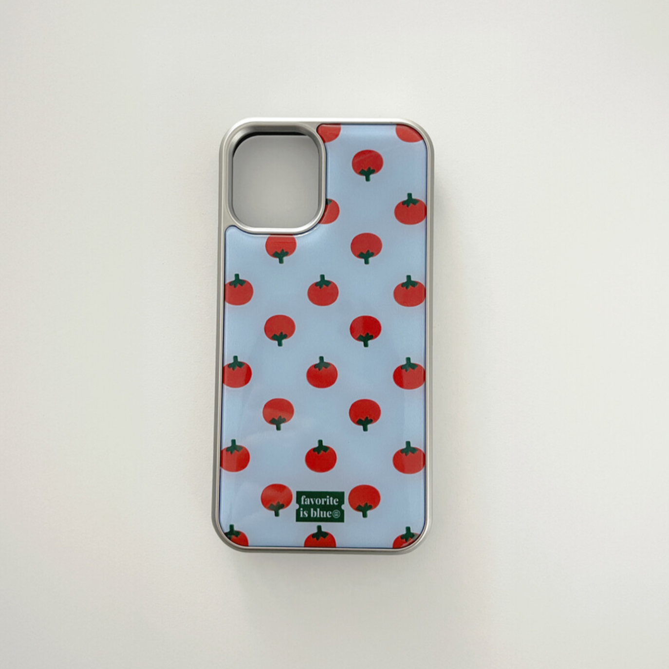 [midmaly] Tomato Silver Frame Phone Case