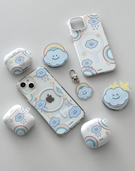 [skyfolio] Rainbow Cloud Airpods Case