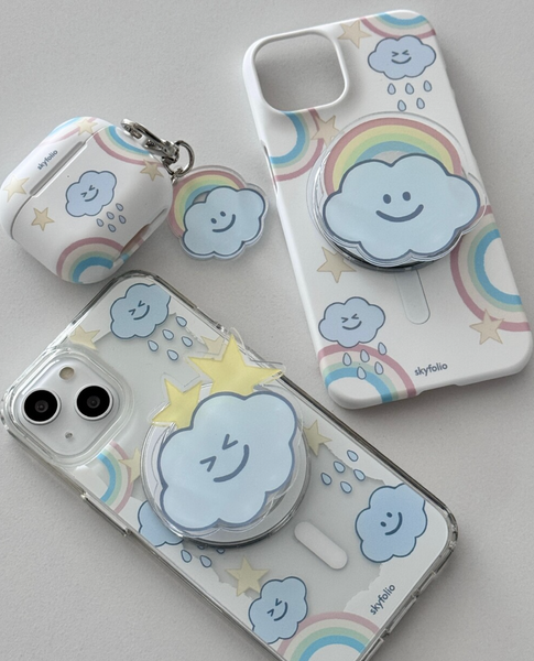 [skyfolio] Rainbow Cloud Airpods Case