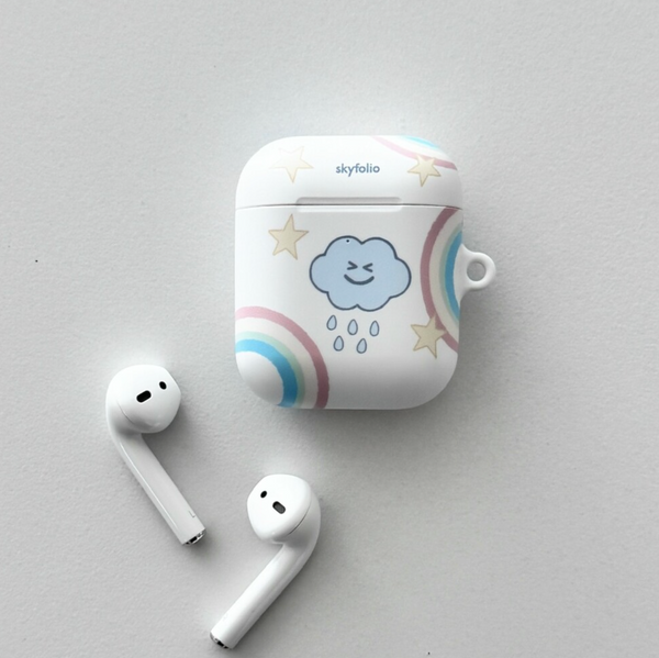 [skyfolio] Rainbow Cloud Airpods Case